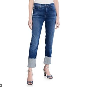 Mother “Pony Boy” Ankle Fray Cuffed Jeans